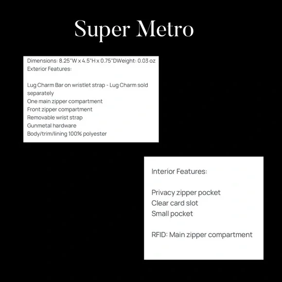 Lug Super Metro w/ Wristlet Coral Red NWT - Picture 5 of 5